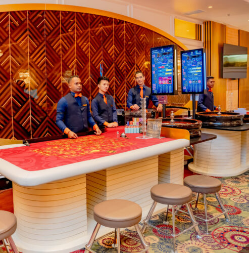 Explore the elegant casino floors of Majestic Pride Sri Lanka.
Keywordscasino Sri Lanka, Majestic Pride casino Sri Lanka, Lotus Tower casino, Sri Lanka gaming, luxury casino Colombo, luxury entertainment, Premium Beverages, Exquisite